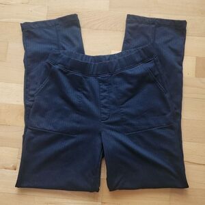 Mondetta Navy Herringbone Straight Leg Pants, Small